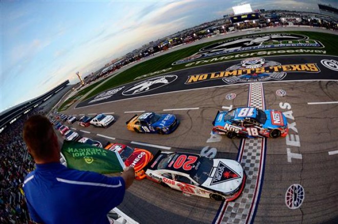 during the NASCAR XFINITY Series O'Reilly Auto Parts 300 at Texas Motor Speedway on April 8, 2016 in Fort Worth, Texas.