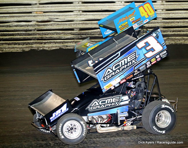 360 Nationals-KNOX-ARI-3-Sammy Swindell gets by 40-Clint Garner to take lead in 360 Nationals at Knoxville-49820