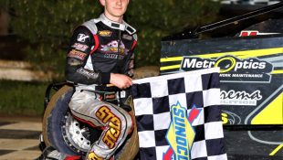 STANGLE SCORES A WIN IN THE VAHLCO WHEELS MODIFIED FEATURE AT NEW EGYPT SPEEDWAY