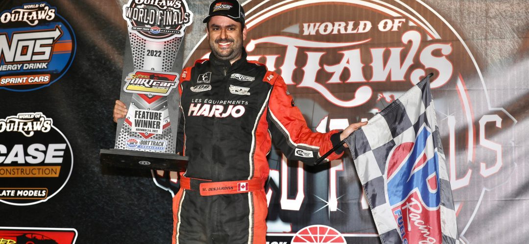 Mathieu Desjardins Claims First Super DIRTcar Series Win In Charlotte