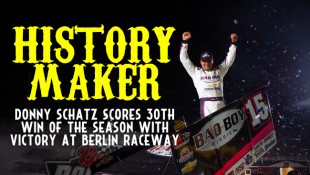 Donny Schatz Scores History-Making 30th Win of the Season on Final Lap of NAPA Auto Parts Berlin Brawl