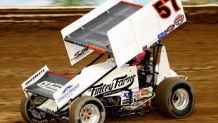 Larson climbs from eighth to win Ohio Sprint Speedweek round three