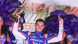 Kyle Larson Wins The 34th annual Lucas Oil Chili Bowl Nationals presented by General Tire